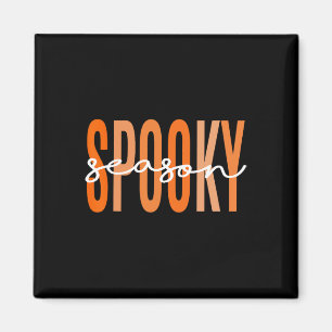 Spooky Season Fall Pumpkin Halloween Teacher Stud Magnet