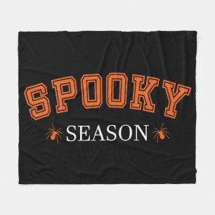Spooky season fleece blanket
