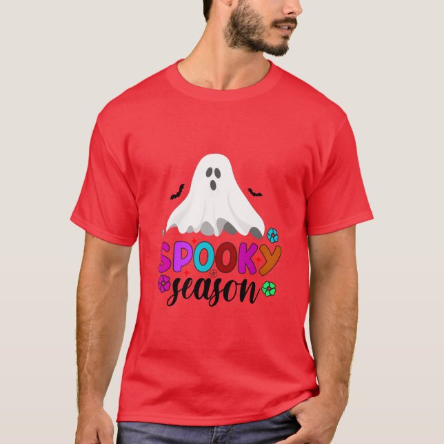 Spooky Season For Halloween family T-Shirt (Front)