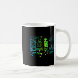 Spooky Season Funny Halloween Boo Witch Cat Pumpki Coffee Mug