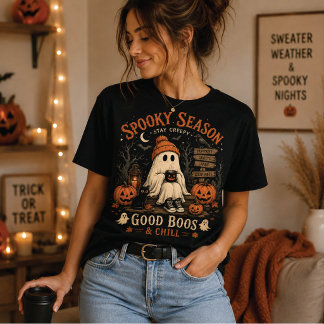 Spooky Season Ghost Halloween T-Shirt, T-Shirt