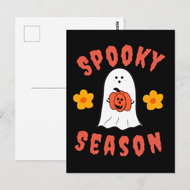 Spooky Season Ghost Postcard (Front/Back)