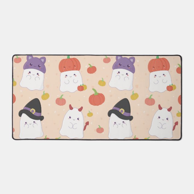 Spooky Season Ghosties Desk Mat (Front)