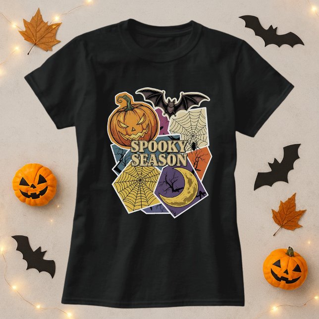 Spooky Season Halloween Collage T-Shirt (Creator Uploaded)