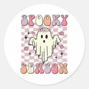 Spooky Season Halloween Costume Classic Round Sticker