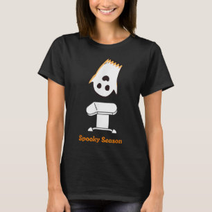 Spooky Season Halloween Cute Ghost Gymnast Vault G T-Shirt
