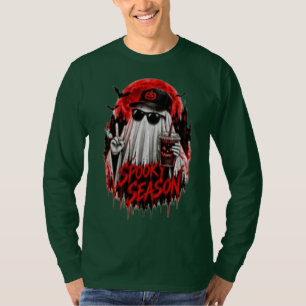 Spooky Season Halloween Ghost Gothic Pumpkin Desig T-Shirt