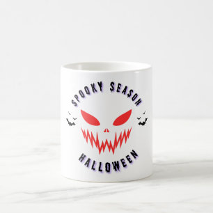 Spooky Season Halloween Mask Graphic T-Shirt Coffee Mug