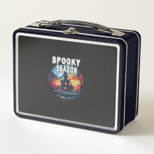 Spooky Season Halloween Metal Lunch Box
