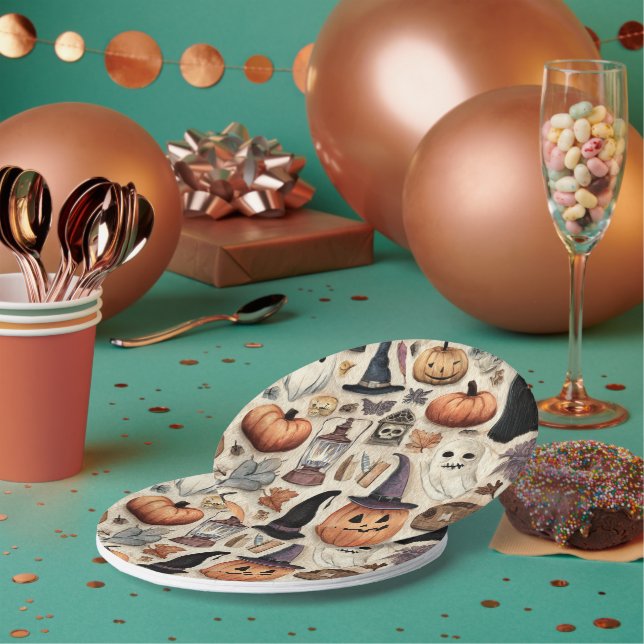 Spooky Season - Halloween Paper Plates (Multi)