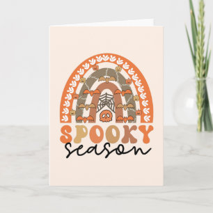 Spooky Season Halloween Rainbow Fall Card