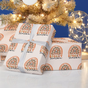 Spooky Season Halloween Rainbow Fall  Wrapping Paper