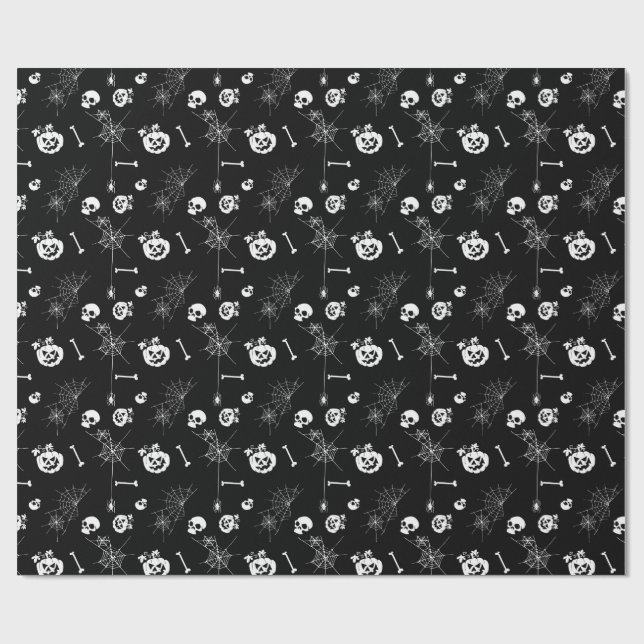 “Spooky Season” Halloween Wrapping Paper (Flat)