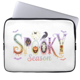 Spooky Season Iridescent Halloween Laptop Sleeve