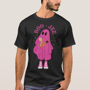Spooky Season Pink Ghost Halloween Costume Boujee T-Shirt