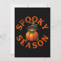 Spooky Season Pumpkin Cat