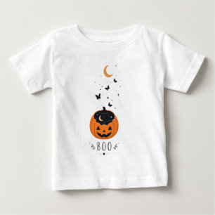 Spooky Season Pumpkin Halloween Design Baby T-Shirt