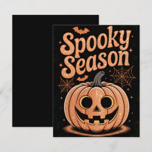 Spooky Season Pumpkin Party  Invitation