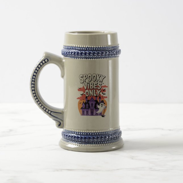 Spooky Season Quotes Beer Stein (Left)