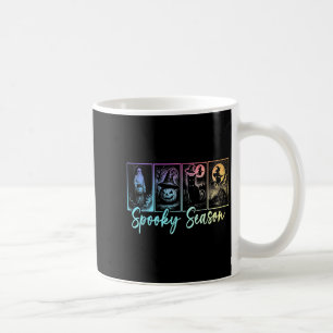 Spooky Season Retro Halloween Horror Ghost Pumpkin Coffee Mug