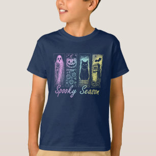 Spooky Season Retro Halloween Horror Ghost T-Shirt