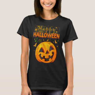 Spooky Season Retro Pumpkin Happy Halloween 4 T-Shirt