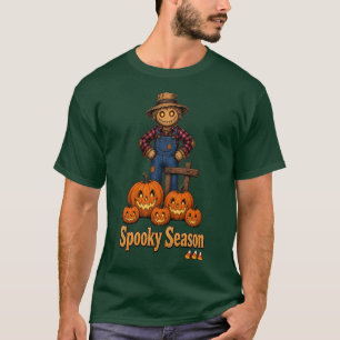 Spooky Season Scarecrow/Jack-O-Lantern T-Shirt
