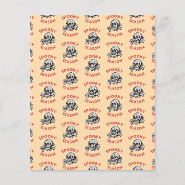 Spooky Season Scary Skull Halloween  (Front)