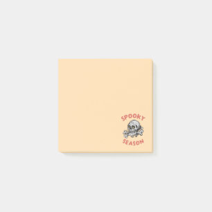 Spooky Season Scary Skull Halloween Post-it Notes