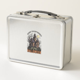 Spooky Season Shirt Haunted Manor Vintage Engravin Metal Lunch Box