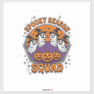 Spooky Season Squad Cute Ghost Halloween Shirt_1