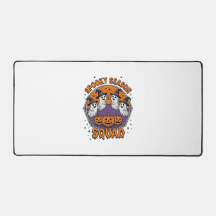 Spooky Season Squad Cute Ghost Halloween Shirt_1 Desk Mat