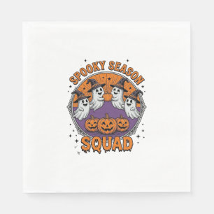 Spooky Season Squad Cute Ghost Halloween Shirt_1 Napkin