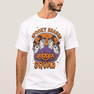 Spooky Season Squad Cute Ghost Halloween Shirt_1 T-Shirt