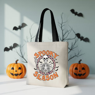 Spooky Season Tote Bag, Trick or Treat Bag for her