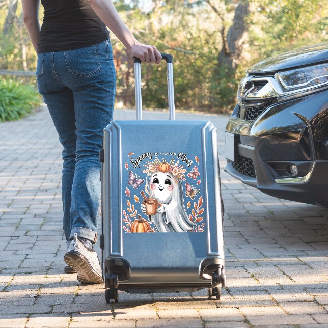 Spooky Season Vibes Ghost (Suitcase Insitu)