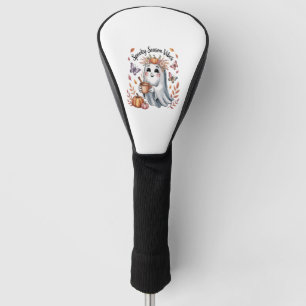 Spooky Season Vibes Ghost Golf Head Cover