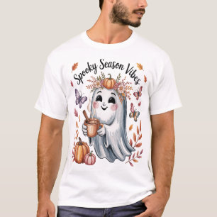 Spooky Season Vibes Ghost T-Shirt