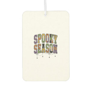 Spooky Season Vintage Halloween Typography Design_ Car Air Freshener