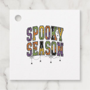 Spooky Season Vintage Halloween Typography Design_ Favour Tags