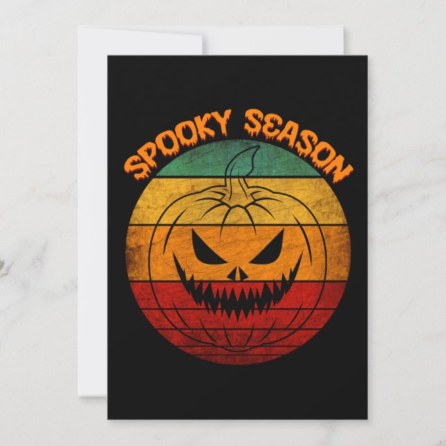 Spooky Season Vintage Invitation (Front)