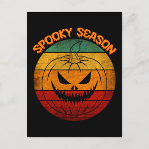 Spooky Season Vintage Postcard