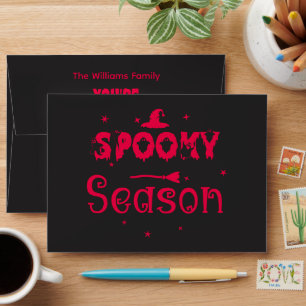 Spooky Season Witch Hat Halloween Envelope