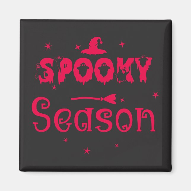 Spooky Season Witch Hat Magnet (Front)