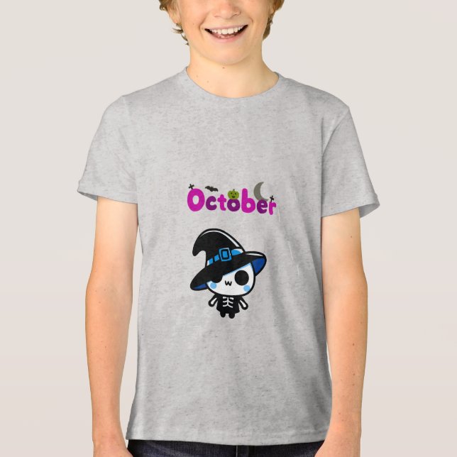 Spooky Season Witch,  Tri-Blend Shirt (Front)