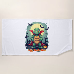 Spooky Shell Surprise Turtle Beach Towel