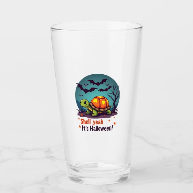 Spooky Shell Surprise Turtle Glass (Front)