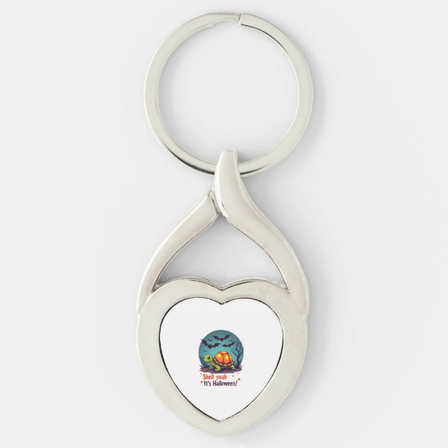 Spooky Shell Surprise Turtle Key Ring (Front)