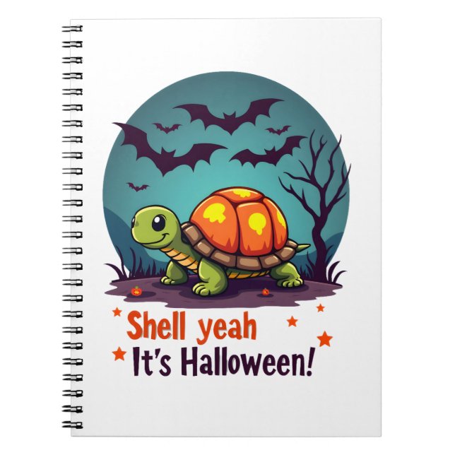 Spooky Shell Surprise Turtle Notebook (Front)