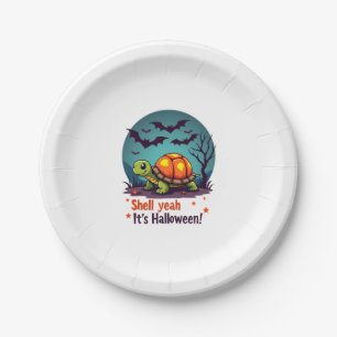 Spooky Shell Surprise Turtle Paper Plate